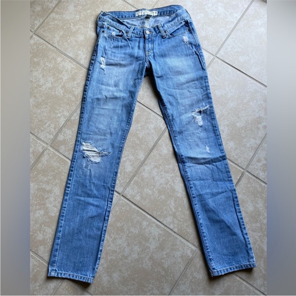 Abercrombie & Fitch Denim - Y2K Abercrombie & Fitch Vintage Distressed Low Rise Erin Jeans 2000s 4R